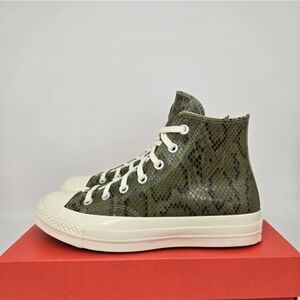 New Converse Chuck 70 Snakeskin Print Light Field Surplus Women's Shoes Size 6.5